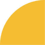 A gold-colored quarter circle on a black background.
